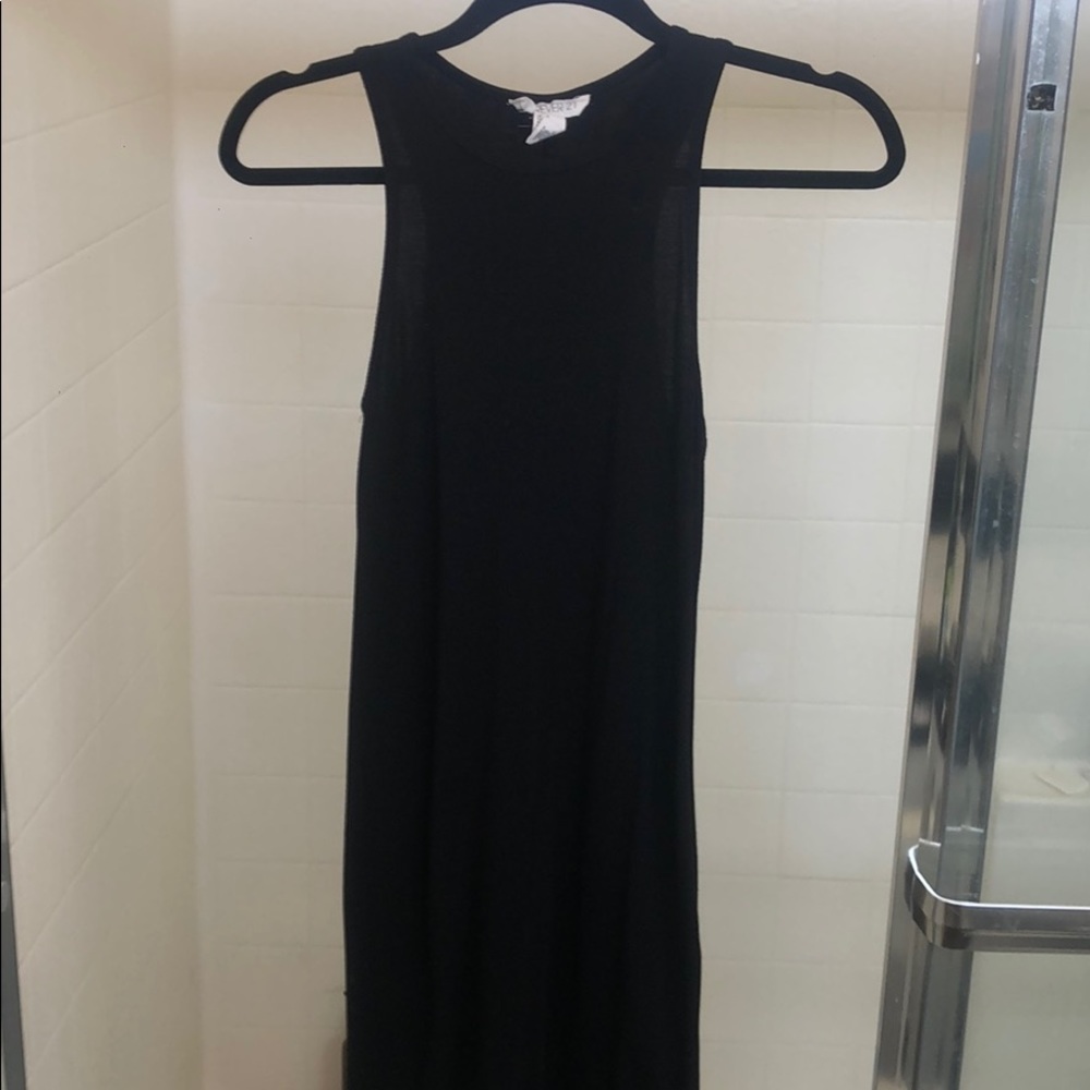 Black dress midi